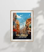 Çerçevesiz Poster Valencia’nın Zarif ve Canlı Sokakları thumbnail 6