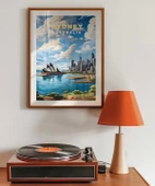 Çerçevesiz Poster Sydney Limanı ve Opera Binası thumbnail 3