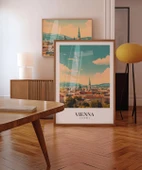 Çerçevesiz Poster Viyana Şehir Manzarası thumbnail 3