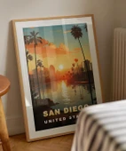 Çerçevesiz Poster San Diego Gün Batımı thumbnail 3