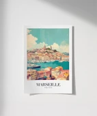 Çerçevesiz Poster Akdeniz'in Işıltılı Limanı thumbnail 1