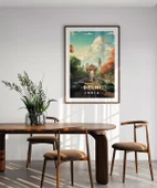 Çerçevesiz Poster Delhi'nin Renkli Yolları thumbnail 5