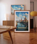 Çerçevesiz Poster Dresden Almanya Ufuk Çizgisi thumbnail 4