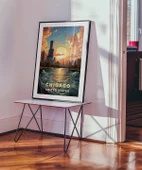 Çerçevesiz Poster Gölün ve Gökdelenlerin Şehri thumbnail 5