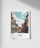 Çerçevesiz Poster York Tarihi Sokakları thumbnail 1