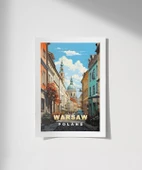 Çerçevesiz Poster Varşova Mimarisine Yolculuk thumbnail 1