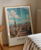 Çerçevesiz Poster Ottawa'nın Tarihi Dokusu thumbnail 5