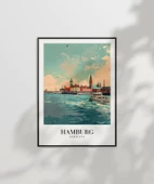 Çerçevesiz Poster Hamburg Seyahat thumbnail 7