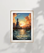 Çerçevesiz Poster Gölün ve Gökdelenlerin Şehri thumbnail 7