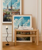 Çerçevesiz Poster Cardiff Manzarası Galler Sanatsal thumbnail 3