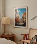Çerçevesiz Poster Valencia’nın Zarif ve Canlı Sokakları thumbnail 3