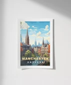 Çerçevesiz Poster Manchester'ın Zarif Mimarisi thumbnail 1
