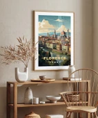 Çerçevesiz Poster Floransa Katedrali ve Şehir Manzarası " thumbnail 5