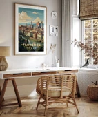 Çerçevesiz Poster Floransa Katedrali ve Şehir Manzarası " thumbnail 4