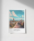 Çerçevesiz Poster Ottawa'nın Tarihi Dokusu thumbnail 1