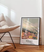 Çerçevesiz Poster Bogotá'nın Renkli Çatıları thumbnail 4