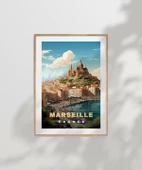Çerçevesiz Poster Marsilya'nın Tarihi ve Deniz Estetiği thumbnail 7