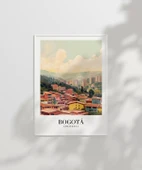 Çerçevesiz Poster Bogotá'nın Renkli Çatıları thumbnail 2