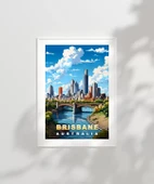 Çerçevesiz Poster Nehir ve Gökdelenlerin Şehri thumbnail 2