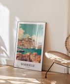 Çerçevesiz Poster Akdeniz'in Işıltılı Limanı thumbnail 3