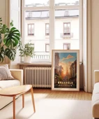 Çerçevesiz Poster Gün Batımında Zarafet thumbnail 4