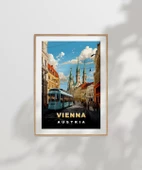 Çerçevesiz Poster Viyana’nın Tarihi Sokakları ile Sanat thumbnail 7