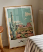 Çerçevesiz Poster Arizona Çölün Simgesi thumbnail 5