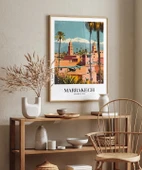 Çerçevesiz Poster Kızıl Şehir Marakeş thumbnail 5