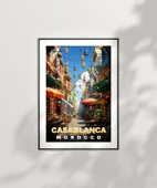 Çerçevesiz Poster Fas'ın Renkli Sokakları thumbnail 1