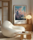 Çerçevesiz Poster Michigan Gölü Kıyısında Chicago thumbnail 5