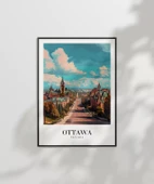 Çerçevesiz Poster Ottawa'nın Tarihi Dokusu thumbnail 6