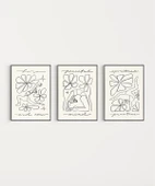 Çerçevesiz Poster Huzurlu Duruşlar 3'lü thumbnail 4