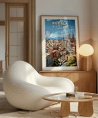 Çerçevesiz Poster Puebla’nın Renkli Sokakları thumbnail 5