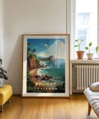 Çerçevesiz Poster Phuket Tropik Sahil Manzarası thumbnail 5