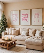 Çerçevesiz Poster Merry Christ Mas 3'lü thumbnail 1