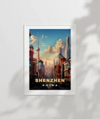 Çerçevesiz Poster Çin'in Teknoloji Başkenti Shenzhen thumbnail 2