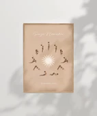 Çerçevesiz Poster Yoga ile Güne Başla - 7
