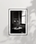 Çerçevesiz Poster Gölge ve Çiçek thumbnail 2