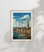 Çerçevesiz Poster Riga'nın Büyüleyici Silüeti thumbnail 7