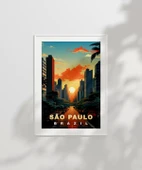 Çerçevesiz Poster São Paulo Gökyüzü thumbnail 2