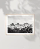Çerçevesiz Poster Karla Kaplı Zirveler thumbnail 7
