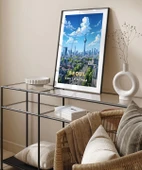 Çerçevesiz Poster Seul'un Modern Silueti thumbnail 4