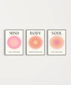 Çerçevesiz Poster İçsel Denge 3'lü thumbnail 4