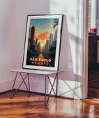 Çerçevesiz Poster São Paulo Gökyüzü thumbnail 5