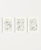 Çerçevesiz Poster Huzurlu Duruşlar 3'lü thumbnail 2