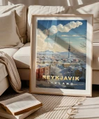 Çerçevesiz Poster Reykjavik Kış Güzelliği thumbnail 5