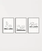 Çerçevesiz Poster Küçük Şeylerle Mutlu Ol 3'lü thumbnail 4