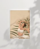 Çerçevesiz Poster Palmelerin Arasında Yoga thumbnail 2
