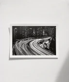 Çerçevesiz Poster Geceye Akan Yollar thumbnail 1