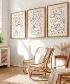 Çerçevesiz Poster Huzurlu Duruşlar 3'lü thumbnail 3